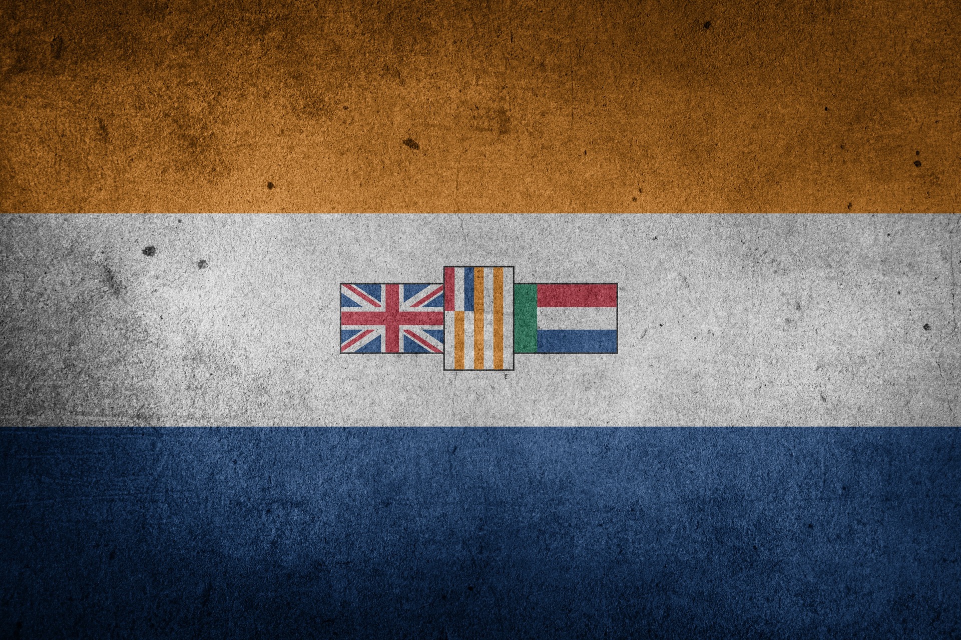 Oude appartheidsvlag van Zuid-Afrika