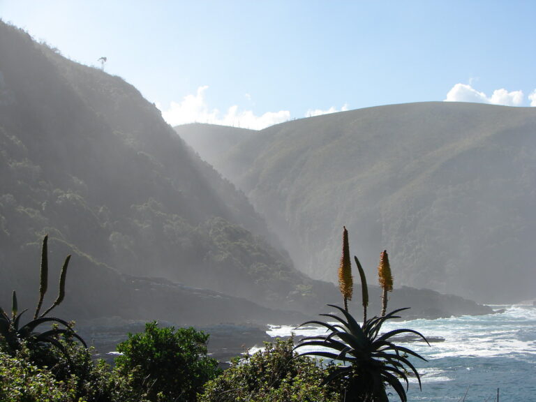 De kust van de Tuinroute aan Stormsrivier